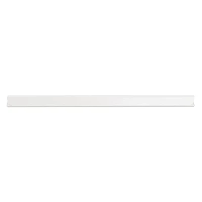 Abbildung von DONAU Universal Klemmschienen / 10 Stück/Klemmschiene DIN A4/ 8mm für circa 80 Blatt/Klemmleiste Sichtschutzstreifen/Befestigungs clips/PVC Kunststoff/Weiße