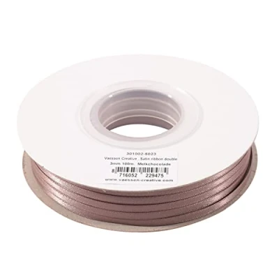 Abbildung von Vaessen Creative Satinband 3mmx100m Schokoladen Braun