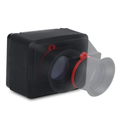 Abbildung von Kamerasucher, Professional Folding Langlebiger 3,2 Zoll LCD Sucher 3 fache Lupe Zubehör für Spiegellose DSLR Kameras