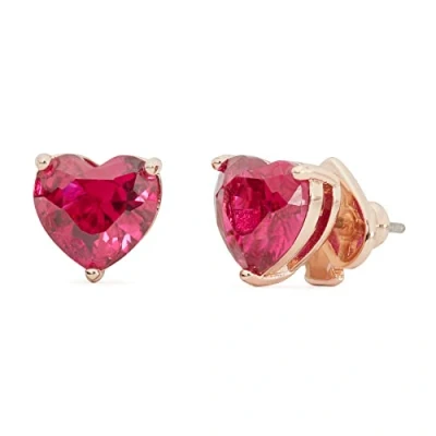 Abbildung von kate spade new york Heart Studs Ohrringe, Damen, Größe: One Size, Red