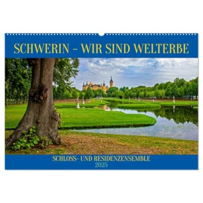 Abbildung von Schwerin Wir sind Welterbe (Wandkalender 2025 DIN A2 quer), CALVENDO Monatskalender