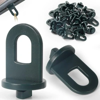 Abbildung von Gucass 50x Gewächshausclips mit hoher Tragkraft, Stabile Pflanzenhalter, Aufhängevorrichtungen für Gewächshaus, Perfekte Ösen Rankhilfe Clips Kunststoff, Ihr Gewächshaus und Paradies