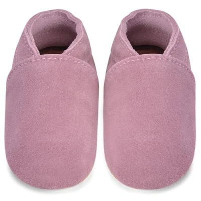 Abbildung von IceUnicorn Baby Lauflernschuhe Krabbelschuhe Mädchen Jungen Lederschuhe Weicher Leder Hausschuhe Wildledersohlen Babyschuhe(Rosa, 6 12 Monate)