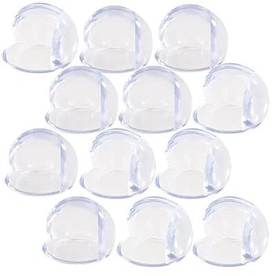 Abbildung von AGT Kantenschutz: 12er Set Eckenschutz für Babys und Kinder, transparent, Größe M (Eckschutz, Eckpuffer, Baby Sicherungen)
