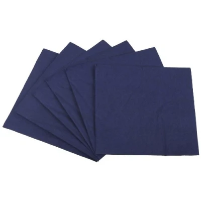 Abbildung von Funny Zelltuchservietten 40 x cm, 1/4 Falz, 3 lagig, dunkelblau 4er Pack (4 250 Stück)