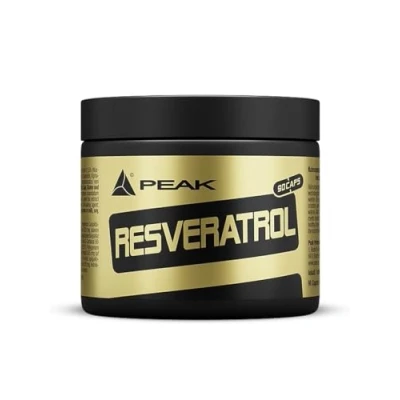 Abbildung von PEAK Resveratrol 90 Kapseln I 30 Portionen Wirkstoff des Rotweins mit Synergiesubstraten OPC Traubenkern , Grüntee Curcumin Extrakt, Quercetin, Alpha Liponsäure g