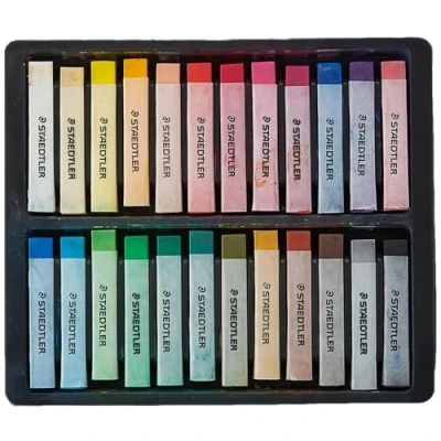 Abbildung von 3 x Staedtler Softpastellkreide Karat 24 er Etui