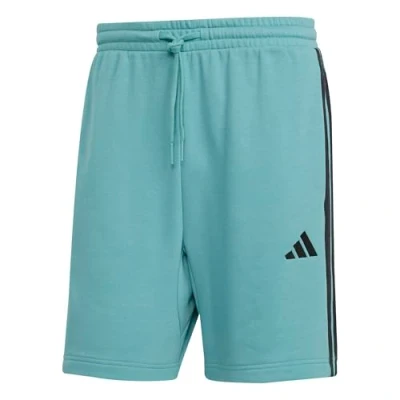 Abbildung von adidas Herren Essential Three Stripes French Terry Short, Powder Teal/Black, XXL