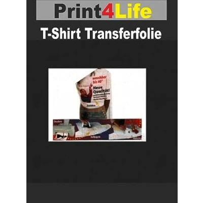 Abbildung von P4L 15 Blatt A4 T Shirt Folie Transferfolie Textilfolie Transferpapier klar/transparent