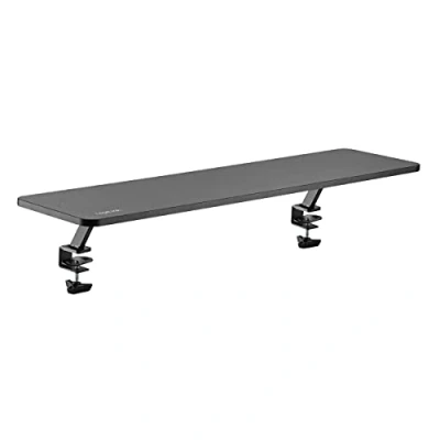 Abbildung von LogiLink TV Monitorerhöhung, max. Belastung 20kg, zum Einklemmen an den Schreibtisch (Tischplatte bis 3,3cm Stärke), Länge = 1m