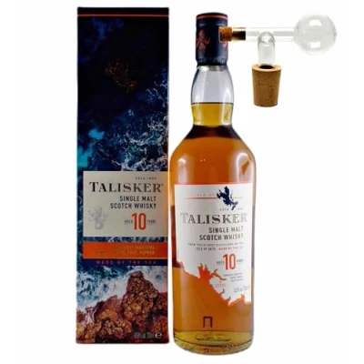 Abbildung von Talisker 10 Jahre Single Malt Whisky + 1 Glaskugelportionierer zum feinen Dosieren