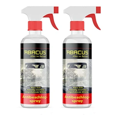 Abbildung von ABACUS® Antibeschlagspray, Antibeschlagmittel, Antibeschlag Spray, Auto, KFZ Antibeschlagspray 2X 300 ml (7657.2)