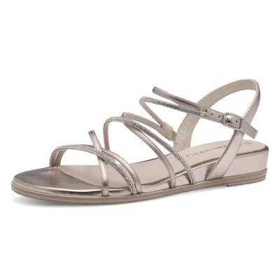 Abbildung von Tamaris Riemensandalette, Damen, Größe: 39, Light gold Schuhe