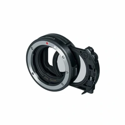 Abbildung von Canon 3442C005 Bajonettadapter EF EOS R mit Einsteckfilter (C PL: Zirkularpolfilter A), Schwarz