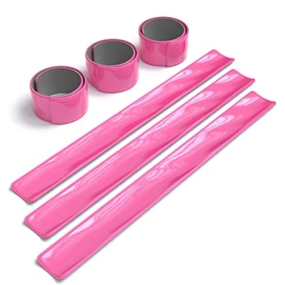 Abbildung von EAZY CASE Fahrradreflektor 6er Set Schnapp Leuchtarmbänder, Schnapparmband Jogging Reflektor Laufen Sicherheit reflektierend Pink