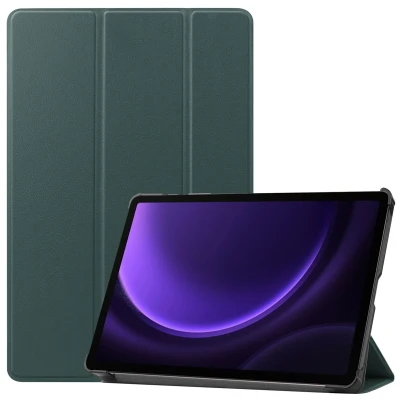 Abbildung von Trifold Klapphülle für das Samsung Tab S9 FE Dunkelgrün