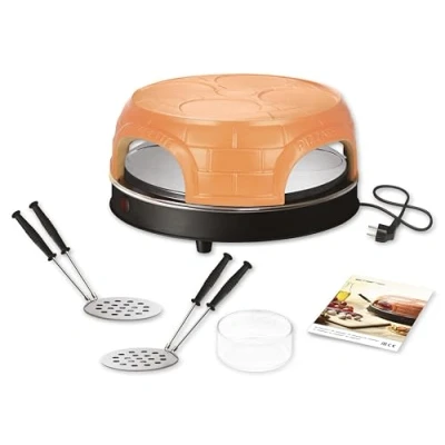 Abbildung von Emerio Pizzarette, 1 Pizza/Pizzen, Schwarz, Braun, 1100 W, 220 240 V, 50 / 60 Hz