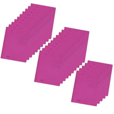 Abbildung von Original Falken 25er Pack Recycling Schnellhefter DIN A4 Intensivfarbe pink. Made in Germany Blauer Engel Hefter Papphefter Kartonschnellhefter Schulhefter Pappordner Mappe Schulordner