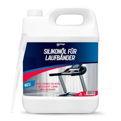 Abbildung von Plantawa Laufbandöl, 2 l, Schmiermittel aus Silikon, ideal für Fitnessstudios, Heimbänder, präzise Anwendung, geeignet alle Laufbänder.