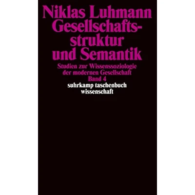 Abbildung von Gesellschaftsstruktur und Semantik: Studien zur Wissenssoziologie der modernen Gesellschaft. Band 4. (suhrkamp taschenbuch wissenschaft)