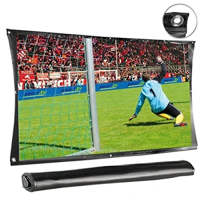 Abbildung von SceneLights Technologies Beamer Leinwand: Portable Leinwand Cinema 305 cm (120&quot;) Diagonale (Mobile Leinwand, Faltleinwand, Kinoleinwand)