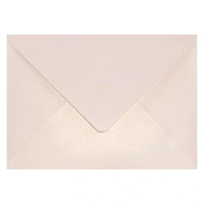 Abbildung von Netuno 25 Umschläge Perlmutt Rose Gold DIN B6 125x 175 mm 120g Aster Metallic Candy Pink glänzende schön für Hochzeit Geburtstag Taufe Weihnachten Ostern Einladungen