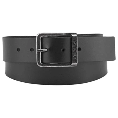 Abbildung von Levi&#039;s Branded Bridge Buckle Gürtel business, Größe: 100, Regular black