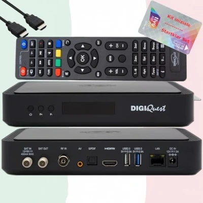 Abbildung von DIGIQuest TiVuSat Karte 4K UHD + Q80 SAT Receiver (Karte aktiviert)