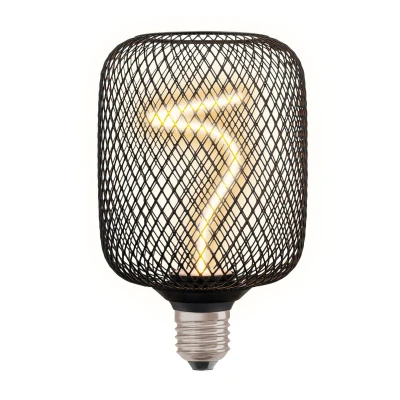 Abbildung von DECOR LED SPIRAL FILAMENT SQUARE 100 BLACK DIM 3.5W 818 E27