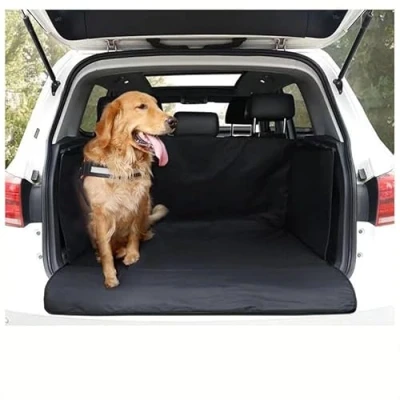Abbildung von VELOMY Völliger Kofferraumschutz für Hund,für Volvo EX30. mit Seiten und Stoßstangenschutz, wasserdicht, rutschfest,B Black