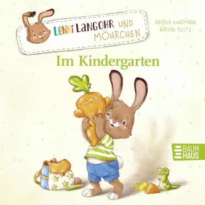 Abbildung von Lenni Langohr und Möhrchen im Kindergarten: Mit Hase den Kindergartenalltag kennenlernen spielerisch Wortschatz fördern, für Kinder ab 2 Jahren
