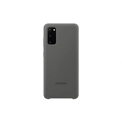 Abbildung von Samsung Galaxy S20 Hülle Silikon Soft Case/Backcover Handyhülle Grau
