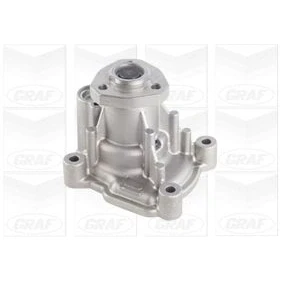 Abbildung von GRAF PA954 Wasserpumpe mit Dichtung mechanisch Thermoplast für Keilrippenriementrieb VOLKSWAGEN: Polo V Schrägheck, Touran I, Golf 5 Schrägheck