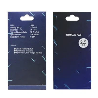 Abbildung von Wärmeleitpads 12,8 W/mK, 85x45x2.5mm, Silikon Thermal Pad für Kühlkörper/GPU/CPU/LED Kühler