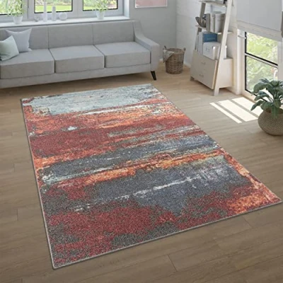 Abbildung von Paco Home Teppich &quot;Ryan 933&quot;, rechteckig, Kurzflor, modernes abstraktes Design, Wohnzimmer, Schlafzimmer