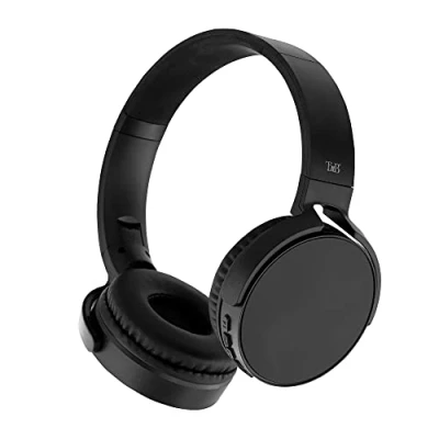 Abbildung von T&#039;nB Kabellose Bluetooth 5.0 Kopfhörer, Single 2, 8 Stunden Hörzeit, verstellbar, Klinkenanschluss, bequem, integriertes Mikrofon und Bedienelemente, für Sport Training, Schwarz