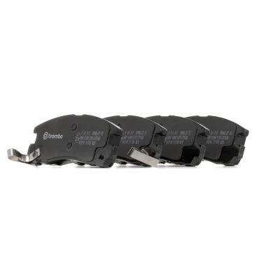 Abbildung von BREMBO P 54 012 Bremsbelagsatz mit akustischer Verschleißwarnung ohne Zubehör MITSUBISHI: Pajero Pinin, ECLIPSE 2, Galant 6 Kombi