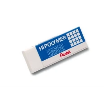 Abbildung von 60 x Pentel Radierer Hi Polymer 35x16x11,5mm weiß