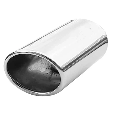 Abbildung von Universal Auspuffblende Endrohr Sport Schalldämpfer Edelstahl Chrom