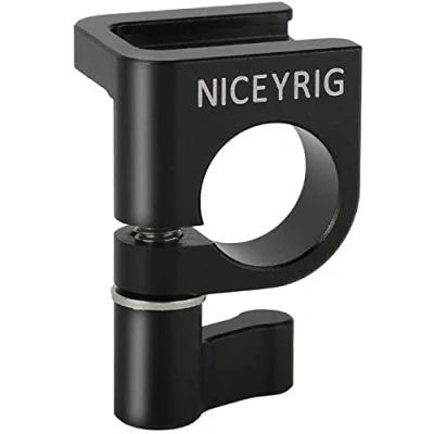 Abbildung von NICEYRIG 15 mm Stangenklemme mit Kaltschuh Halterung