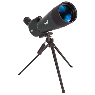 Abbildung von Levenhuk Blaze Base 80 Tragbares Spektiv mit BK 7 Glasoptik, Metall Tischstativ und Tasche zur Beobachtung von Wildtieren, Stadt Naturlandschaften