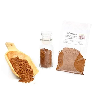 Abbildung von Pfefferkuchen Gewürzmischung, Lebkuchen Gewürz, Weihnachtsgewürz, Spekulatiusgewürz, Backmischung für Mürbegebäck, Backzutaten, glutenfrei, 20g