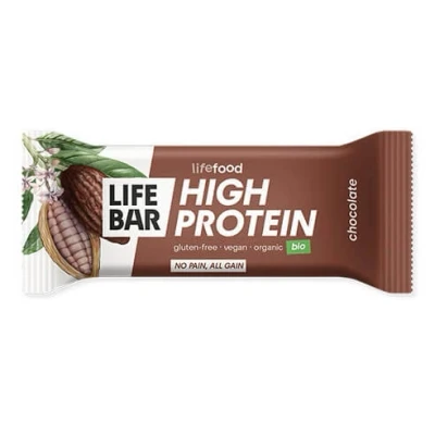 Abbildung von Glutenfreier Bio Eiweißriegel mit Schokolade, 40 g, Lifebar
