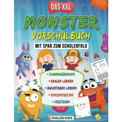 Abbildung von Das XXL Monster Vorschulbuch: Vorschule Übungsbuch ab 5 mit monsterhaften Übungen für Vorschüler