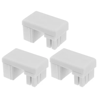 Abbildung von 3stk ATX 8 polig Stecker auf Buchse 180 Grad Winkel Adapter GPU Aufwärtswinkel Power Board für Desktop Grafikkarte Weiß