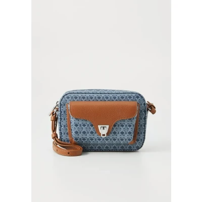 Abbildung von Coccinelle BEAT Umhängetasche, Damen, Größe: One Size, Blue denim/cognac