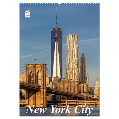 Abbildung von New York City (Wandkalender 2025 DIN A2 hoch), CALVENDO Monatskalender