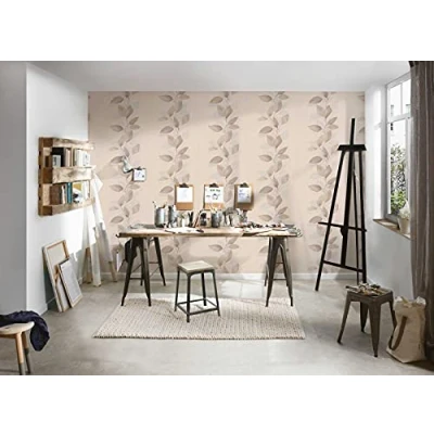 Abbildung von A.S. Création Vliestapete &quot;Attractive&quot;, floral botanisch Wald, Tapete Blumen Tapeten Wohnzimmer Schlafzimmer Küche Flur Design Optik