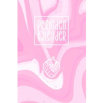 Abbildung von Perioden Kalender: Kalender zur Dokumentation der Menstruation Zyklus Tagebuch mit Monatsübersicht und extra Notizfeldern für jeden Tag