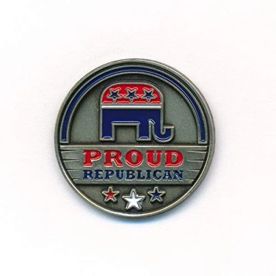 Abbildung von hegibaer Republikanische Partei Republican Elefant USA Nostalgie Edel Pin Anstecker 0911